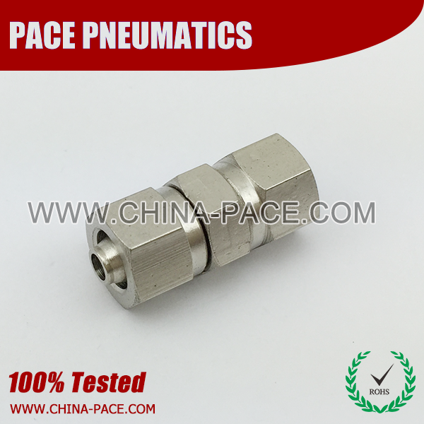 union straight stainless steel two touch fittings, push on fittings, SUS rapid fittings